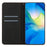 For Samsung Galaxy A34 5G Magnetic Shell Imprinted PU Leather Phone Case Wallet Stand Cover - Black - 2