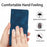 For iPhone 13 Pro 6.1 inch PU Leather Phone Case Flower Imprinted Wallet Cover with Stand - Blue - 5