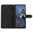 For iPhone 13 Pro Max 6.7 inch Flower Imprint Protection Shell Leather Wallet Stand Phone Case - Black - 2
