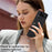 Leather Phone Case for Samsung Galaxy Z Flip4 5G , Rhombus Imprint Cover with Hand Strap and Shoulder Strap - Black - 5