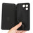 For vivo S17e 5G PU Leather Stand Case Shockproof Rhombus Imprinted Phone Cover - Black - 4