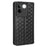 For vivo S17e 5G PU Leather Stand Case Shockproof Rhombus Imprinted Phone Cover - Black - 6