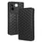 For vivo S17e 5G PU Leather Stand Case Shockproof Rhombus Imprinted Phone Cover - Black - 7