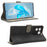 For vivo S17e 5G Drop Proof Wallet Cover RFID Blocking PU Leather Stand Phone Case with Strap - Black - 3