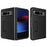 For Google Pixel Fold Hinge Protection PU Leather+PC Cover  Kickstand Phone Case - Litchi Texture / Black - 1