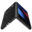 For Google Pixel Fold Hinge Protection PU Leather+PC Cover  Kickstand Phone Case - Litchi Texture / Black - 3