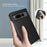For Google Pixel Fold Hinge Protection PU Leather+PC Cover  Kickstand Phone Case - Litchi Texture / Black - 6