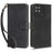 For Realme Narzo 50A RFID Blocking PU Leather Stand Case Drop Proof Phone Wallet Cover with Strap - Black - 1