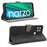 For Realme Narzo 50A RFID Blocking PU Leather Stand Case Drop Proof Phone Wallet Cover with Strap - Black - 3
