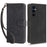 Phone Wallet Cover for TECNO Pova Neo 2 4G LG6n RFID Blocking PU Leather Stand Case with Strap - Black - 1