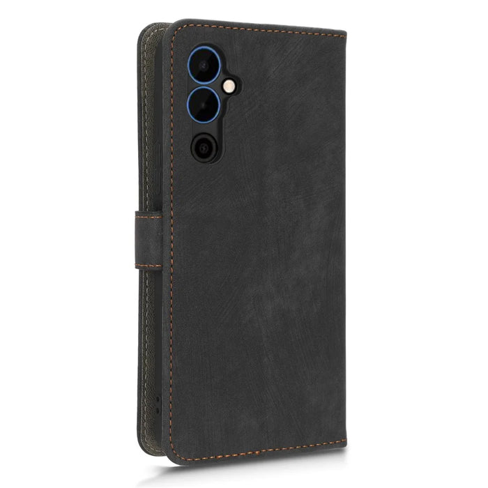 Phone Wallet Cover for TECNO Pova Neo 2 4G LG6n RFID Blocking PU Leather Stand Case with Strap - Black - 7