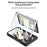 For Google Pixel Fold Magnetic Phone Case PC Kickstand Phone Cover with Tempered Glass Screen Film - Green - 2
