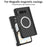 For Google Pixel Fold Magnetic Phone Case PC Kickstand Phone Cover with Tempered Glass Screen Film - Green - 6
