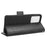 For ZTE Blade V41 Smart Wallet Cell Phone Case PU Leather Imprinted Triangle Stand Cover - Black - 3