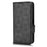 For Sony Xperia 10 V PU Leather Wallet Case Imprinted Triangle Phone Cover with Stand - Black - 6