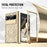 Folding PC Phone Case for Google Pixel Fold , Mechanical Legend Series Electroplating Cover with Tempered Glass Film - Gold - 5
