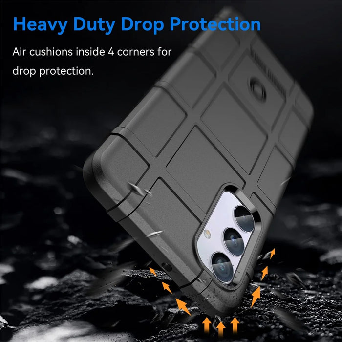 For Samsung Galaxy M54 5G / F54 5G Soft TPU Phone Case Square Grid Texture Phone Cover - Black - 3