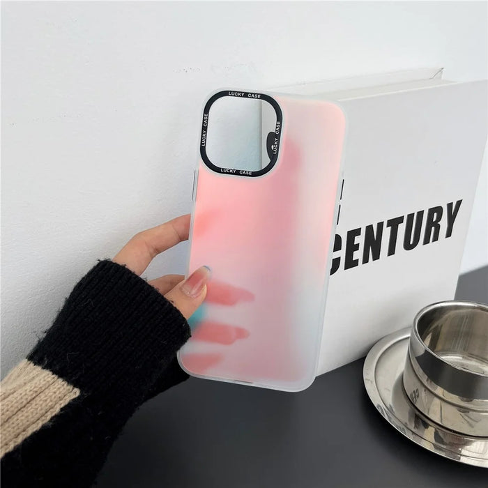For iPhone 13 Pro Anti-Scratch PC+TPU Phone Cover Laser Discoloration Design Cell Phone Case - 3