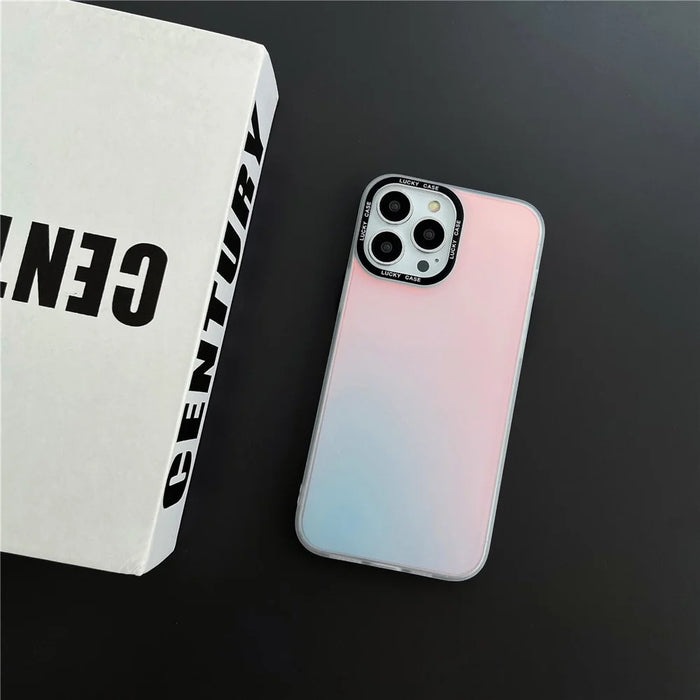 For iPhone 13 Pro Anti-Scratch PC+TPU Phone Cover Laser Discoloration Design Cell Phone Case - 6