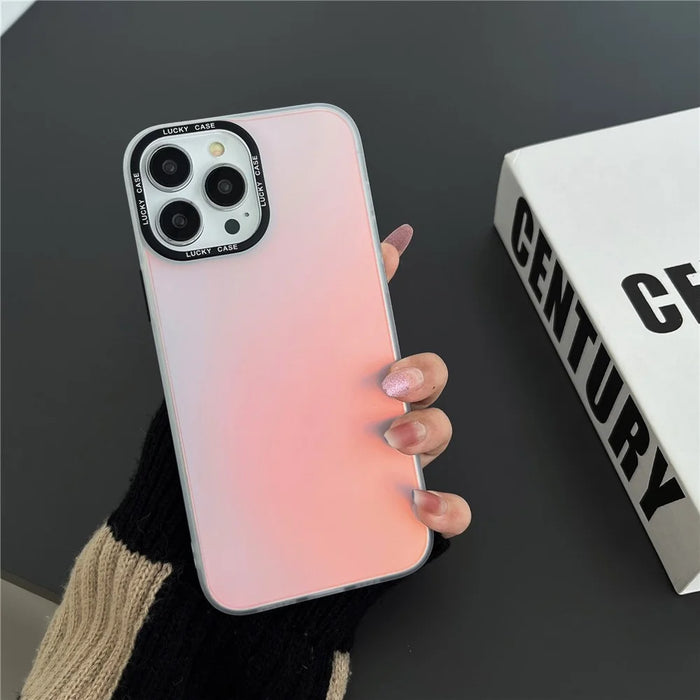 For iPhone 14 Pro Max Laser Discoloration Design Mobile Phone Case Hard PC Flexible TPU Phone Cover Shell - 7