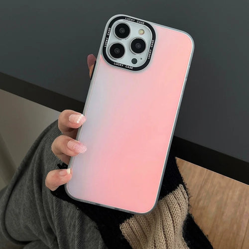 For iPhone 13 Pro Max Shockproof Laser Discoloration Phone Case Anti-Dust PC+TPU Phone Cover - 1