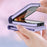 ZD 011 Card Bag Phone Case for Samsung Galaxy Z Flip3 5G, Ring Kickstand RFID Blocking Leather+PC Cover - Purple - 6
