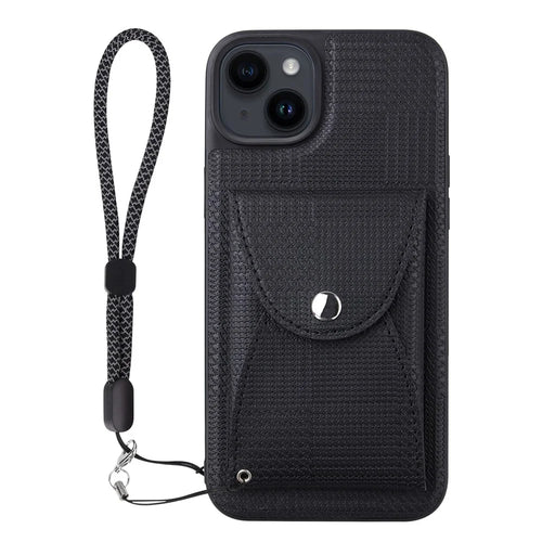VILI TH Pouch Series For iPhone 14 Plus PC+TPU+PU Leather Phone Cover Detachable Magnetic Wallet Case - Black - 1