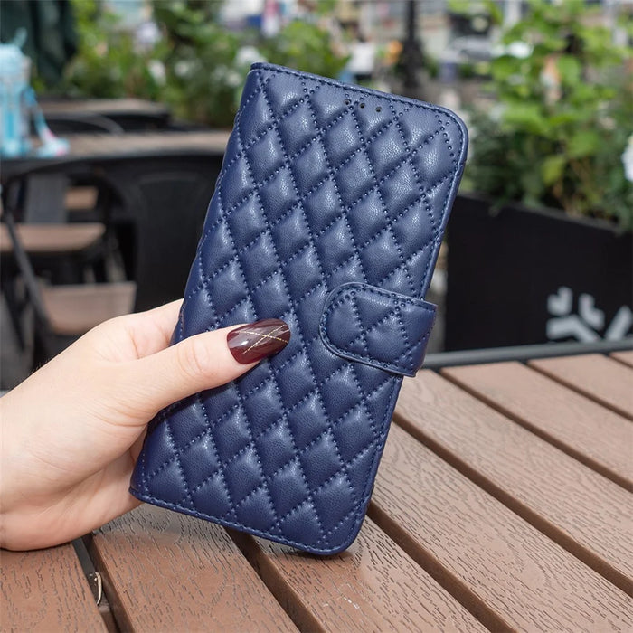 BINFEN COLOR BF Style-14 for Google Pixel 8 Pro Imprinted PU Leather Anti-drop Phone Case Wallet Stand Cover - Blue - 7