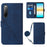 For Sony Xperia 10 V Leather Case with Shoulder Strap Wallet Stand Phone Cover - Sapphire - 1