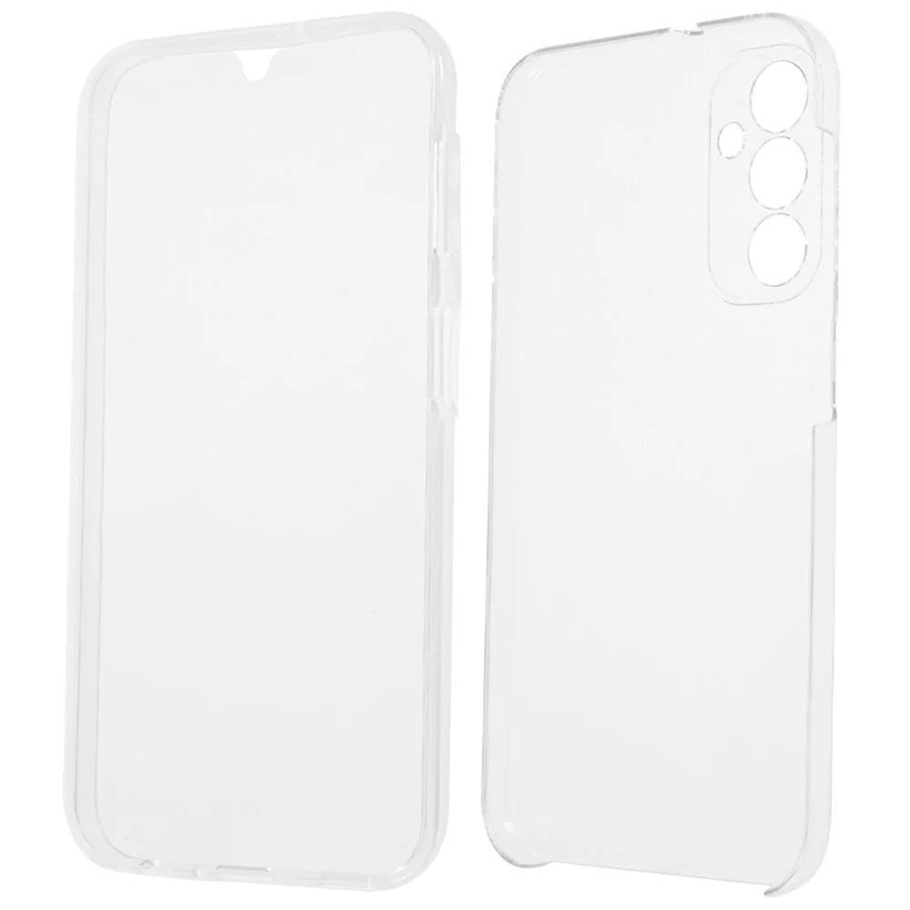 For Samsung Galaxy A24 4G (162.1 x 77.6 x 8.3mm) Shockproof Phone Case TPU Frame + Acrylic Back + PET Screen Protector Clear Cover - 2