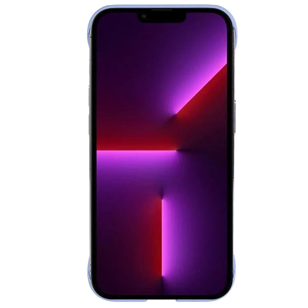 For iPhone 13 Pro Max Rubberized PC Phone Case Frameless Heat Dissipation Skin-Touch Cover - Light Purple - 2