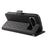 For Google Pixel 8 Pro Rhombus Imprinted Phone Case Stand Wallet Leather Phone Cover - Black - 4