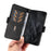 For Google Pixel 8 Pro Rhombus Imprinted Phone Case Stand Wallet Leather Phone Cover - Black - 5