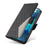 For Samsung Galaxy S20 FE / S20 FE 5G / S20 FE 2022 / S20 Lite Color Splicing Leather Case Rhombus Imprinted Wallet Stand Phone Cover - Black - 7