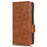 For Realme 11 Pro 5G / 11 Pro+ 5G Imprinted Triangle Phone Cover Stand Shell Dustproof PU Leather Wallet Case - Brown - 5