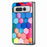 For Google Pixel Fold PU Leather + Hard PC Shell Ultra Thin Pattern Printing Phone Case Cover - Colorful Honeycomb - 1