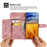 Protective Case for Realme 11 Pro 5G Imprinted Flower PU Leather Cover Skin-Touch Wallet Phone Shell with Strap - Pink - 4