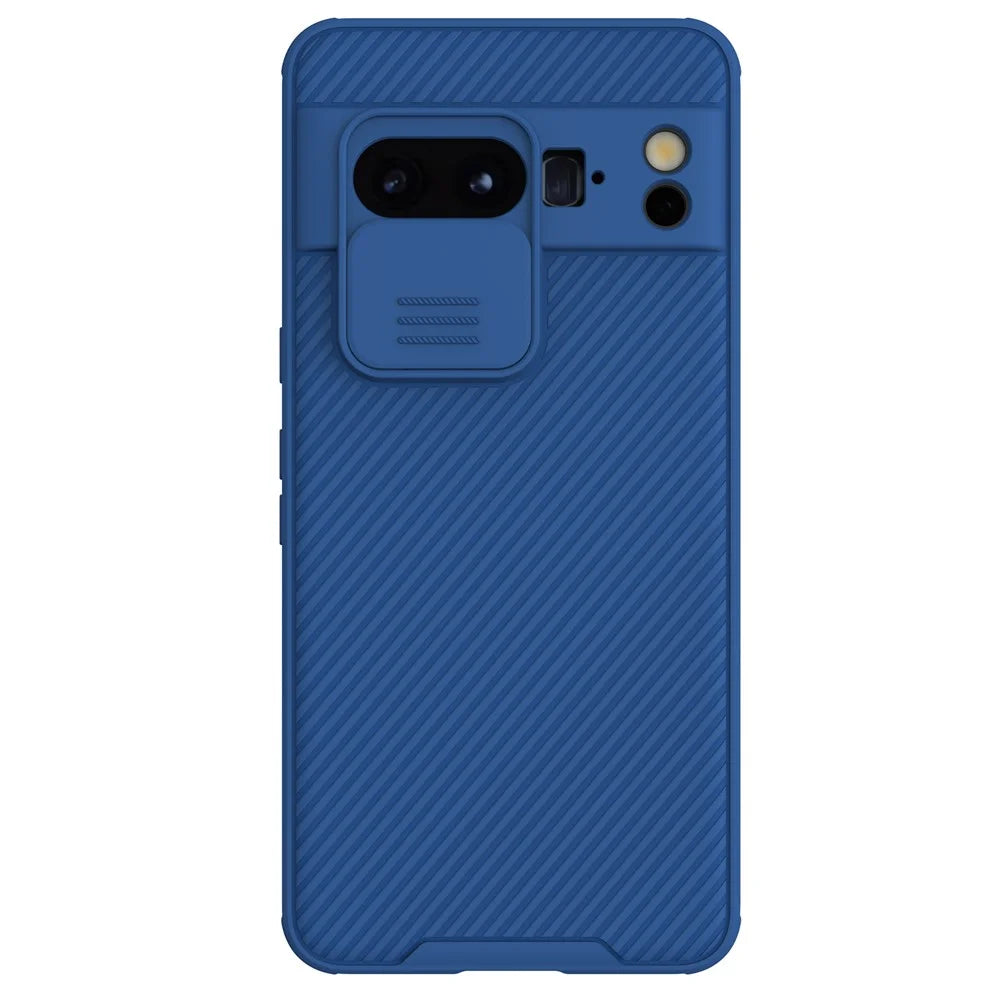 NILLKIN CamShield Pro Series for Google Pixel 8 Pro PC+TPU Phone Case with Slide Camera Cover - Blue - 1