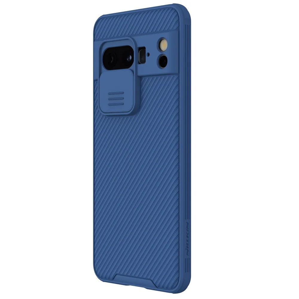 NILLKIN CamShield Pro Series for Google Pixel 8 Pro PC+TPU Phone Case with Slide Camera Cover - Blue - 3