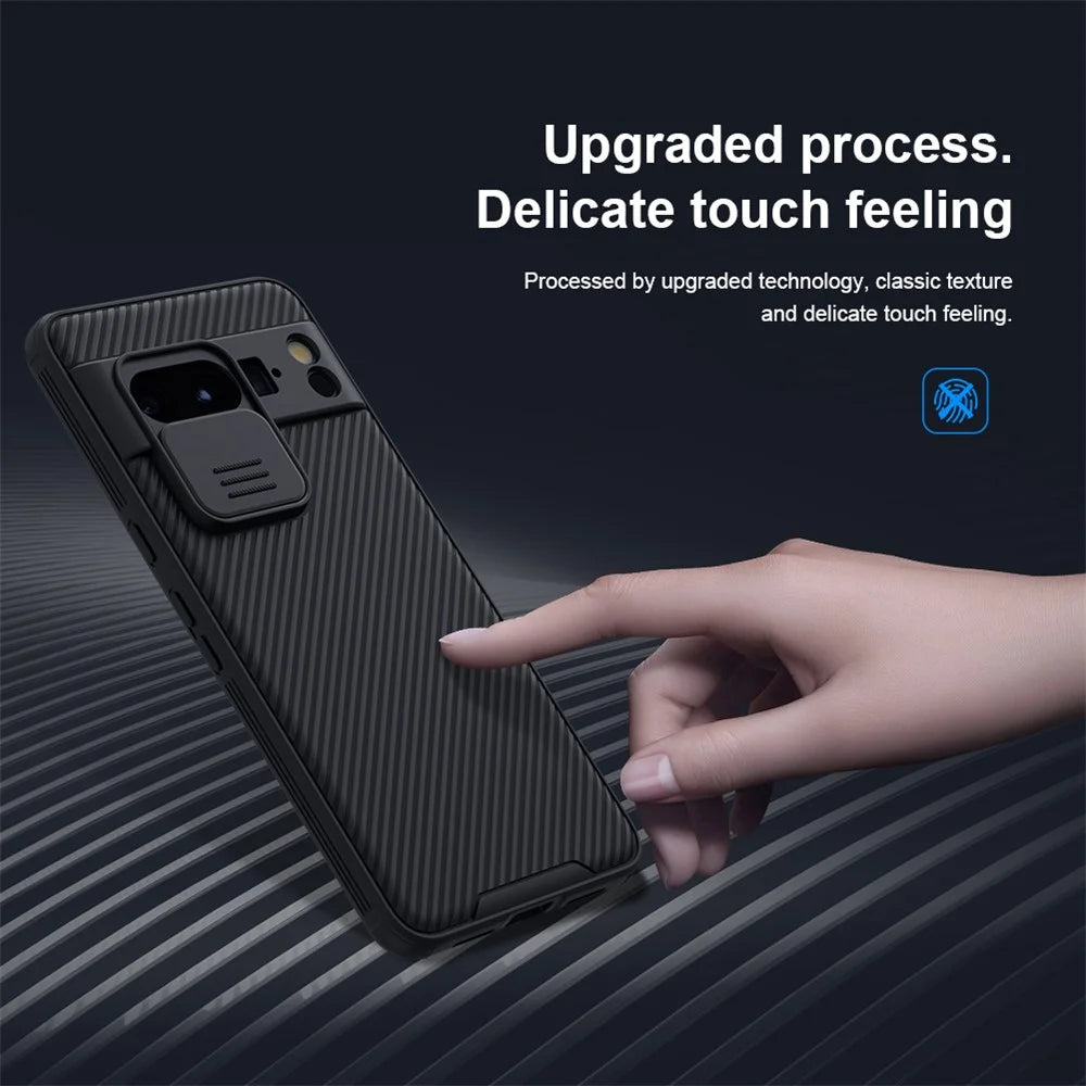 NILLKIN CamShield Pro Series for Google Pixel 8 Pro PC+TPU Phone Case with Slide Camera Cover - Blue - 7