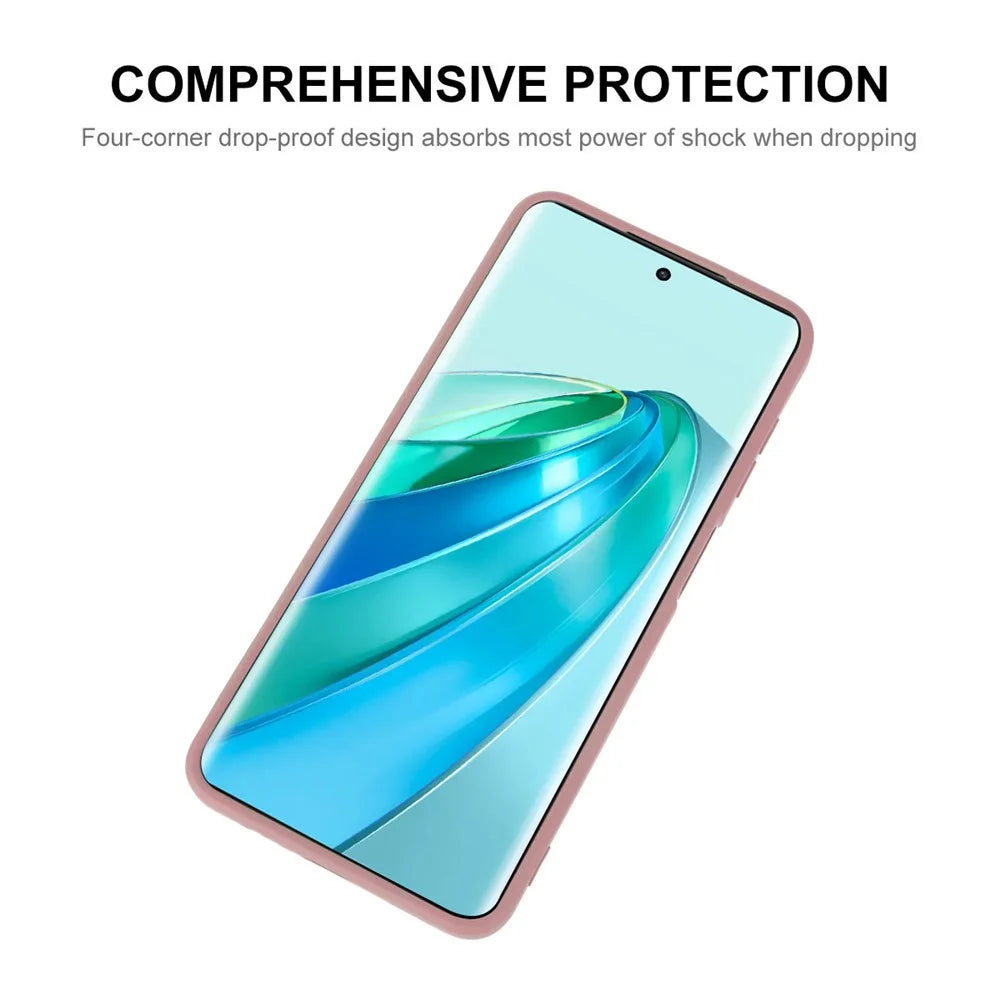 ENKAY HAT PRINCE For Samsung Galaxy A54 5G Anti-Dust Phone Case Precise Cutout Straight Edge Liquid Silicone Cover - Pink - 2