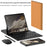 For Samsung Galaxy Fold / Z Fold Series PU Leather Case Adjustable Kickstand Cover with Bluetooth-compatible Keyboard + Mouse - Brown - 3