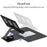 GKK For Samsung Galaxy Fold / Z Fold Series Foldable Desk Stand Holder with Bluetooth-compatible Keyboard + Mouse + Stylus - Black - 6