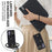 For Samsung Galaxy A54 5G Zipper Wallet Leather Coated TPU Case Rotary Ring Kickstand Phone Cover - Black - 5