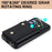 For Samsung Galaxy A54 5G Zipper Wallet Leather Coated TPU Case Rotary Ring Kickstand Phone Cover - Black - 6