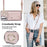 For Samsung Galaxy S21+ 5G Zipper Wallet Ring Kickstand Case PU Leather Coated TPU Phone Cover - Rose Gold - 7
