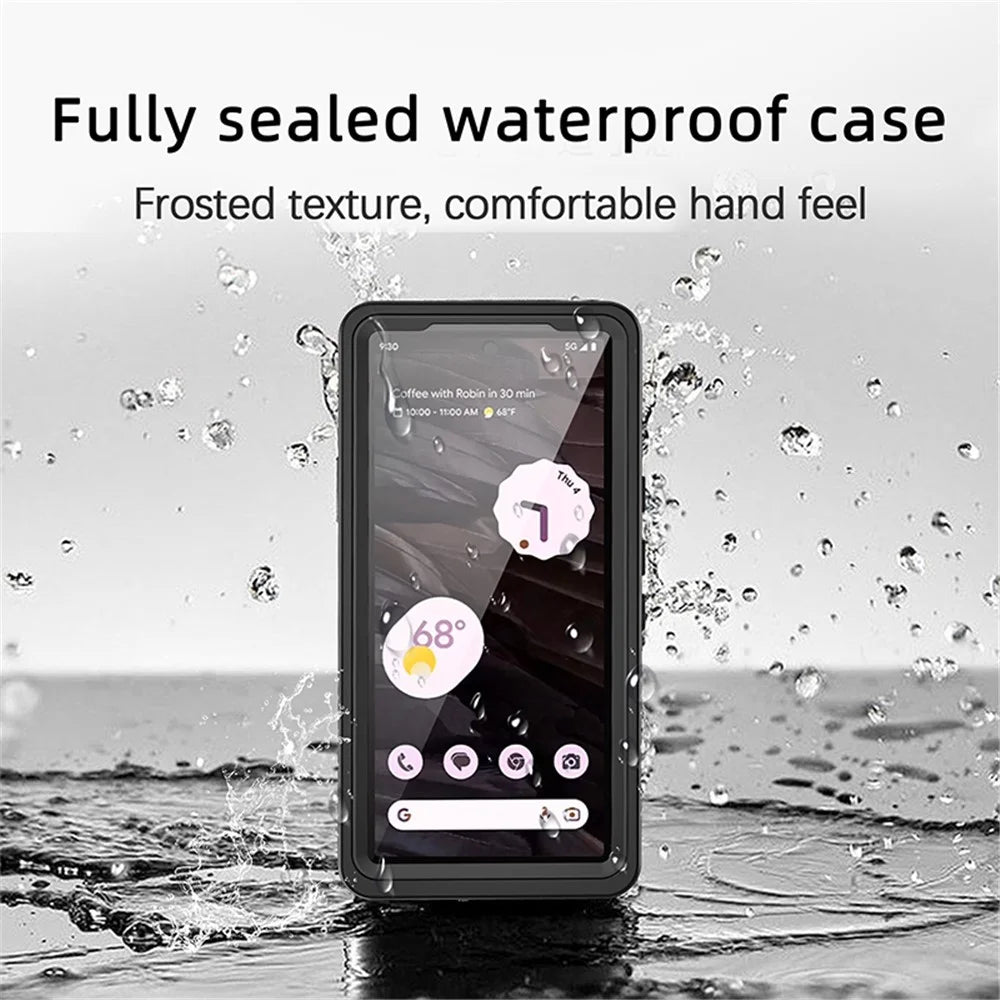 REDPEPPER FS Series for Google Pixel 7a IP68 Waterproof Clear Phone Case PC+TPU Dust-proof Cover - 3
