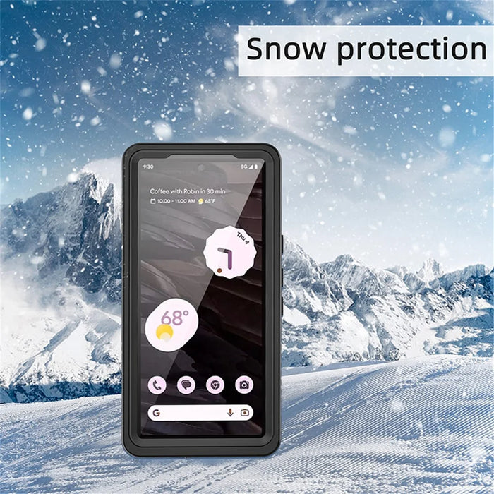 REDPEPPER FS Series for Google Pixel 7a IP68 Waterproof Clear Phone Case PC+TPU Dust-proof Cover - 6