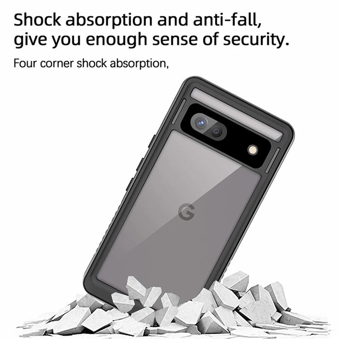 REDPEPPER FS Series for Google Pixel 7a IP68 Waterproof Clear Phone Case PC+TPU Dust-proof Cover - 7