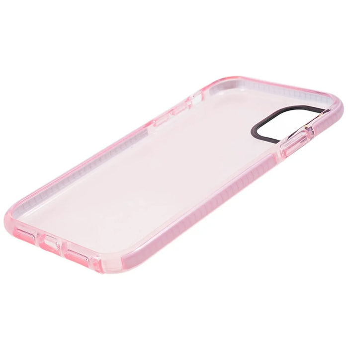 For iPhone 11 Transparent PC+TPU Phone Case Drop Protection Back Cover - Transparent Pink - 5